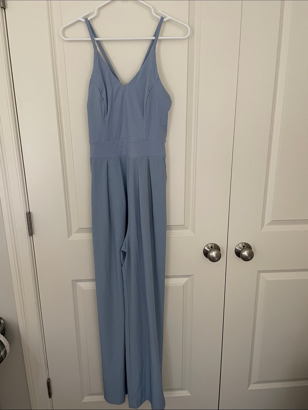 HALARA Light Blue Wide-Leg Jumpsuit